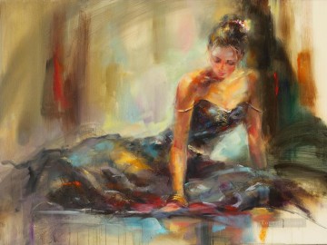 Beautiful Girl Dancer AR 04 Impressionist Oil Paintings